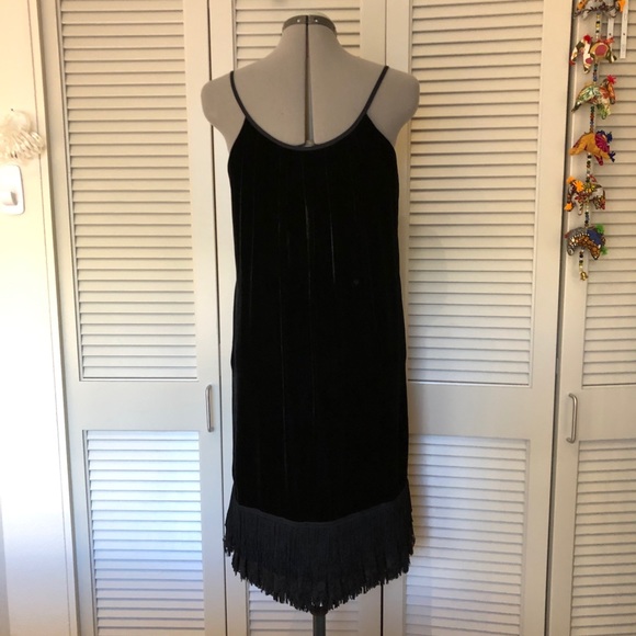 DVF Velvet and Fringe Dress - Picture 2 of 7